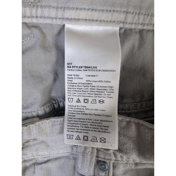 Timberland Pants Mens 38x30 Gray Linen Blend Straight Leg 5 Pocket Outdoor - Picture 14 of 16